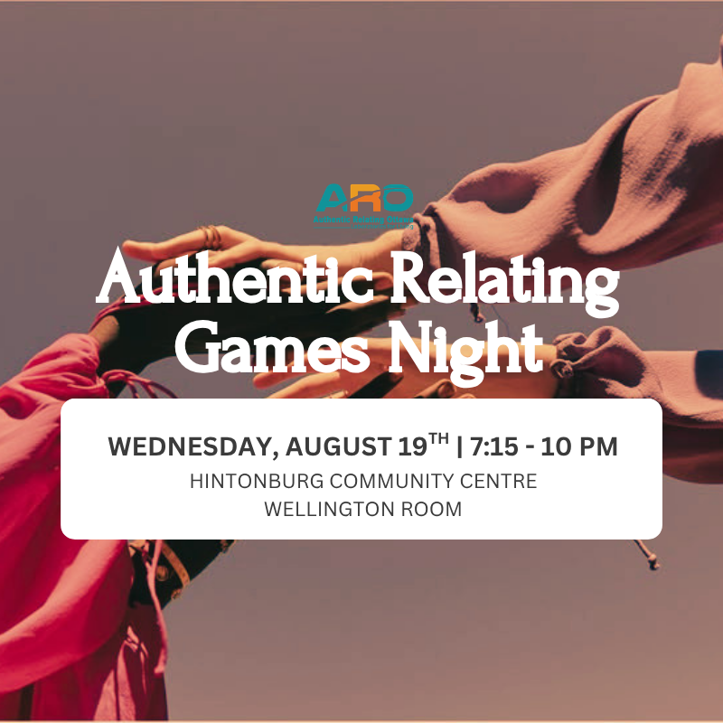 Authentic Relating Games Night - August 19th (Wednesday)