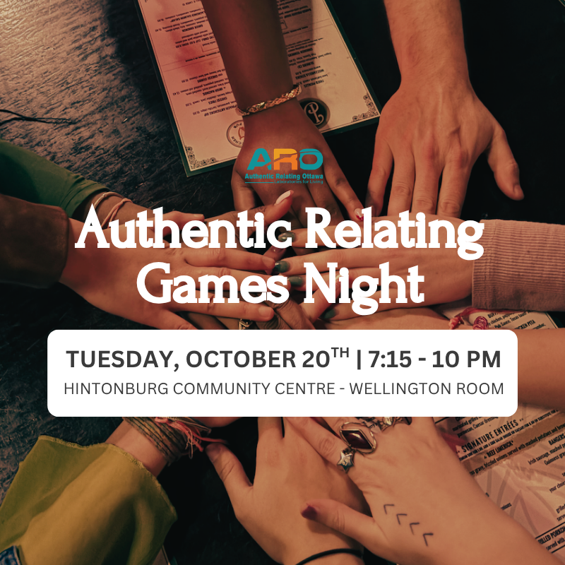 Authentic Relating Games Night - October 20th (Tuesday)